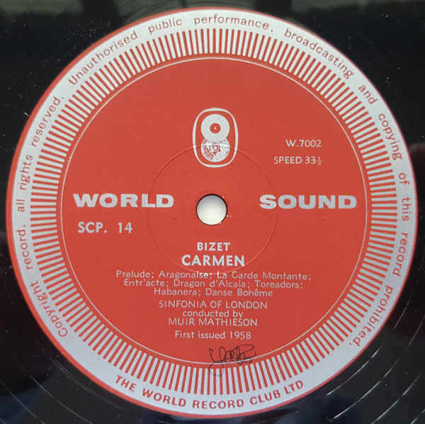 Georges Bizet - Carmen Suite / L'Arlesienne Suite - Used Vinyl Recor image 3