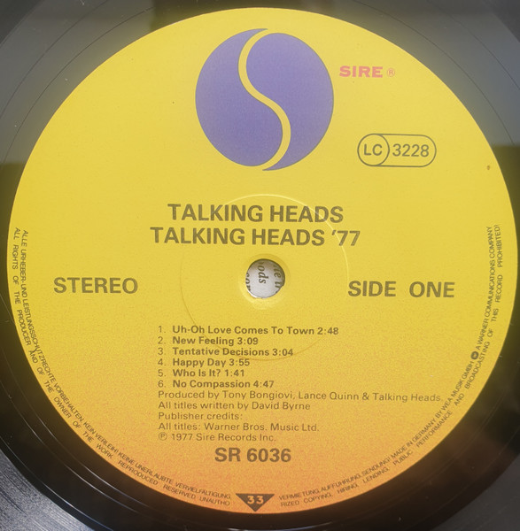 Talking Heads - : 77 - Used Vinyl Record image 6