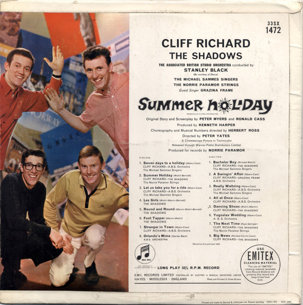 Cliff Richard & The - Summer Holiday - Used Vinyl Record image 2