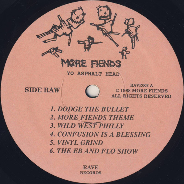 More Fiends - Yo Asphalt Head - Used Vinyl Record image 3