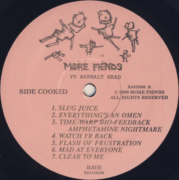 More Fiends - Yo Asphalt Head - Used Vinyl Record image 4