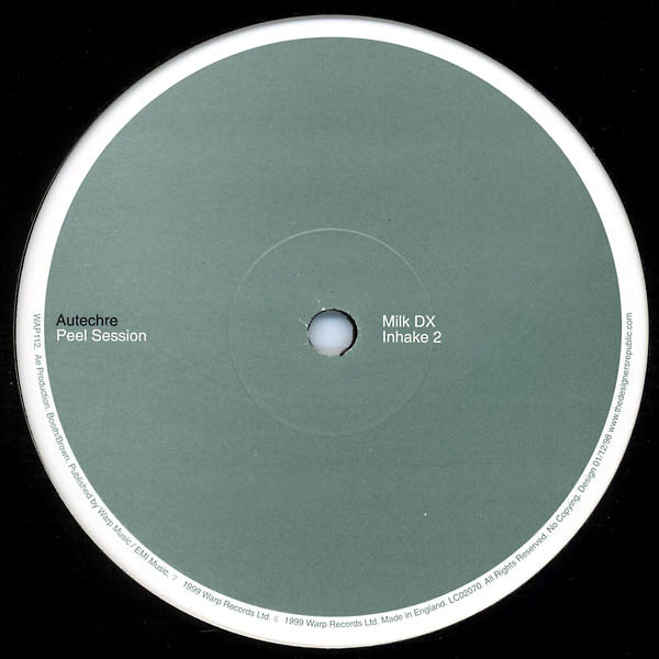 Autechre - Peel Session - Used Vinyl Record 12" image 3