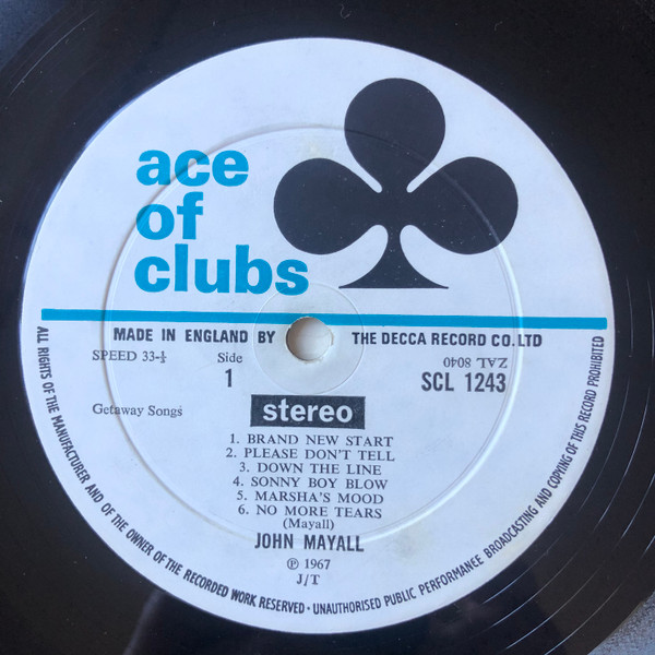 John Mayall - Blues Alone - Used Vinyl Record image 3