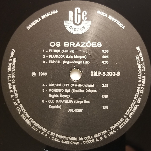 Os Brazoes - Vinyl Record image 4