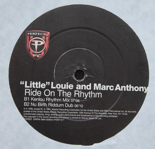 Louie Vega - Ride On The Rhythm - Used Vinyl Record 12" image 2