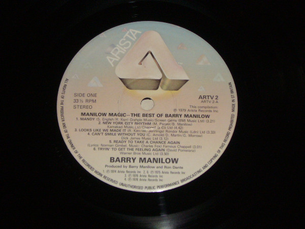Barry Manilow - Manilow Magic - The Best Of - Used Vinyl Record image 5