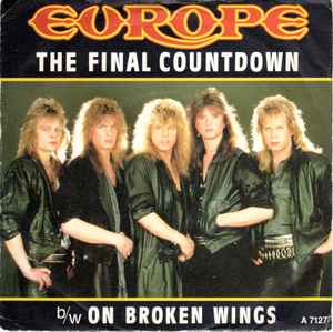 Europe - Final Countdown b/w Broken Wings - Used Vinyl Record 7" image 1