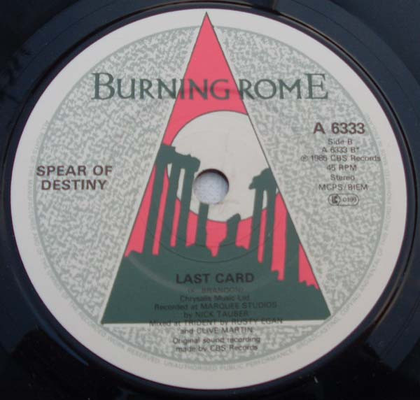 Spear Of Destiny - All My Love (Ask Nothing) - Used Vinyl Record 7" image 4