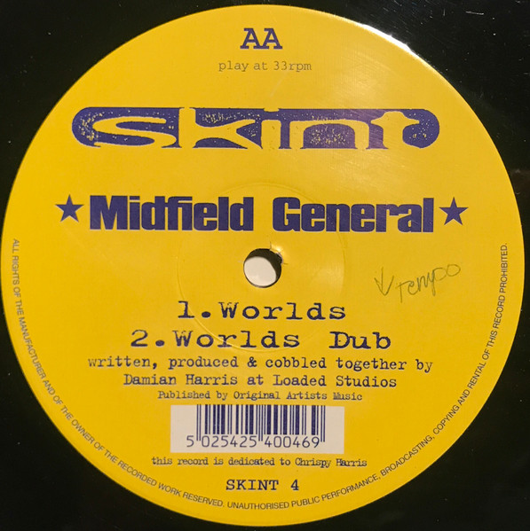 Midfield General - Worlds / Bung - Used Vinyl Record 12" image 2