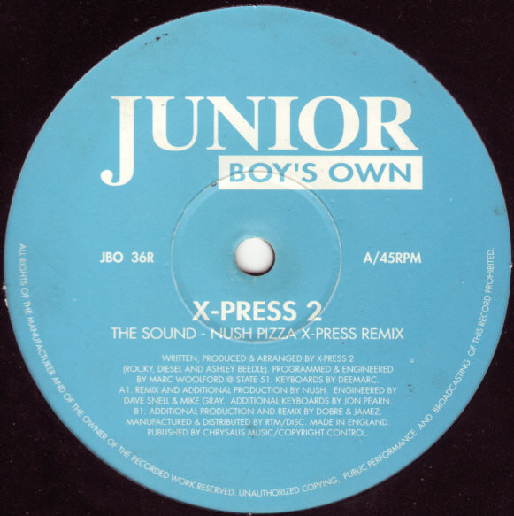 X-Press 2 - Sound (Remixes) - Used Vinyl Record 12" image 2