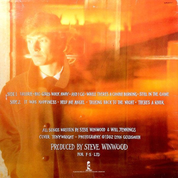 Steve Winwood - Talking Back To The Night - Used Vinyl Record image 2