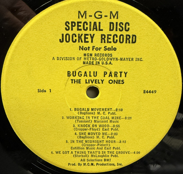 Lively Ones - Bugalu Party - Used Vinyl Record image 3