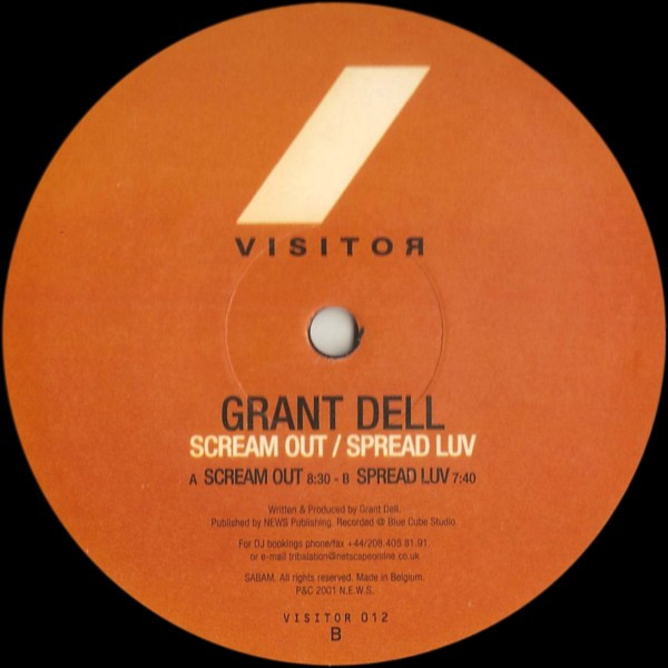 Grant Dell - Scream Out / Spread Luv - Used Vinyl Record 12" image 2