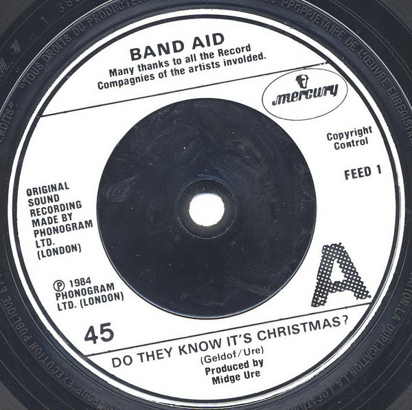 Band Aid - Do They Know It's Christmas? - Used Vinyl Record 7" image 3