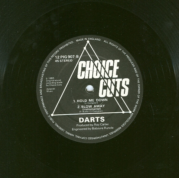Darts - Blow Away - Used Vinyl Record 12" image 3