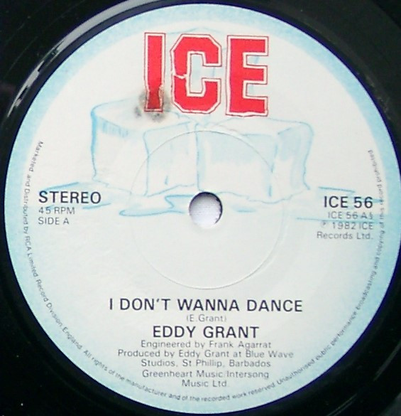 Eddy Grant - I Don't Wanna Dance - Used Vinyl Record 7" image 3