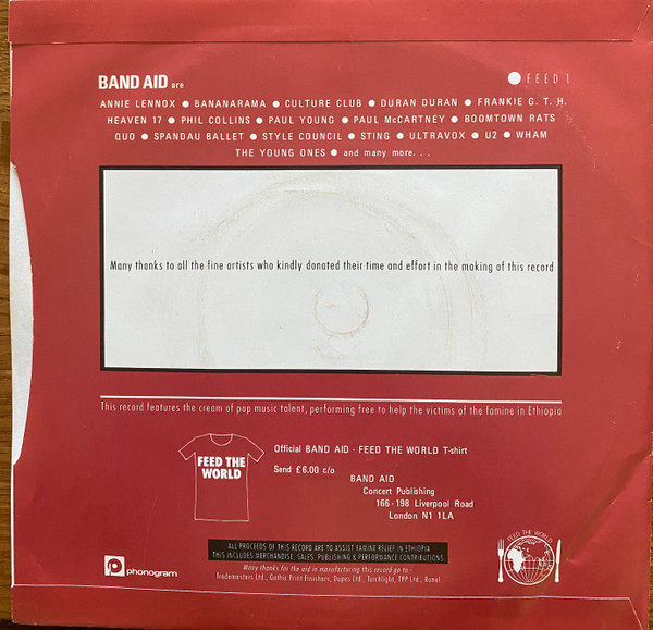 Band Aid - Do They Know It's Christmas? - Used Vinyl Record 7" image 2