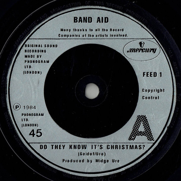 Band Aid - Do They Know It's Christmas? - Used Vinyl Record 7" image 3
