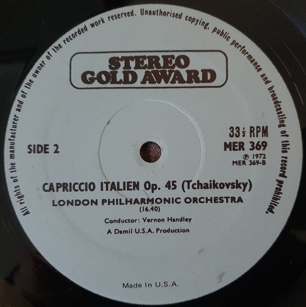 Pyotr Ilyich Tchaiko - 1812 Overture / Capriccio Italien, Opus No. 4 image 4