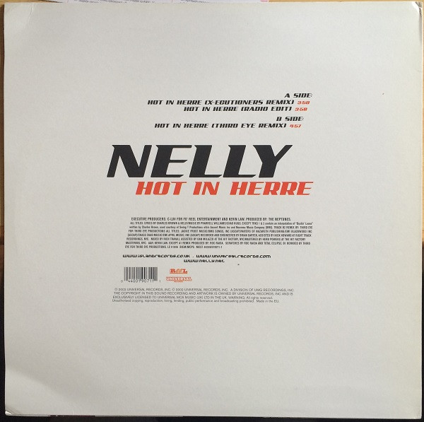 Nelly - Hot In Herre - Used Vinyl Record 12" image 2