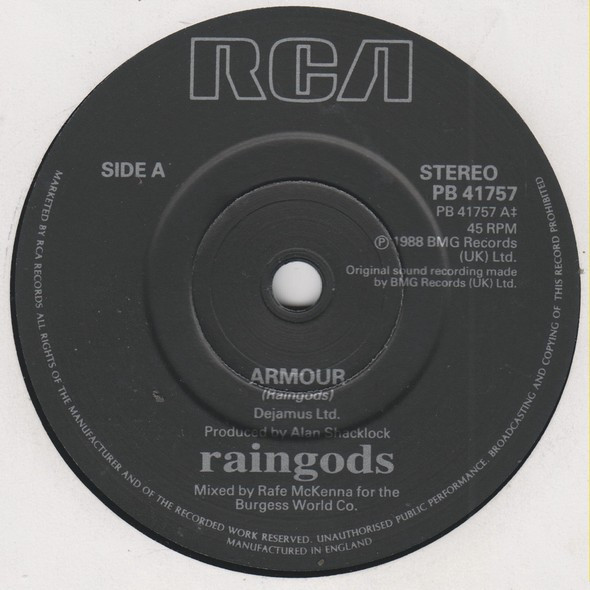 Raingods - Armour - Used Vinyl Record 7" image 3