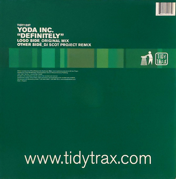 Yoda - Definitely - Used Vinyl Record 12" image 2