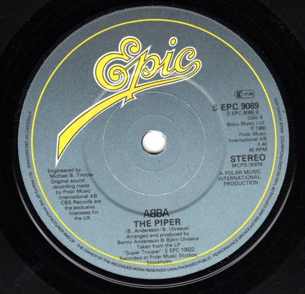 ABBA - Super Trouper - Used Vinyl Record 7" image 4