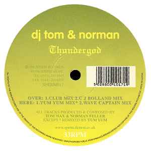 DJ Tom & Norman - Thundergod - Used Vinyl Record 12" image 1