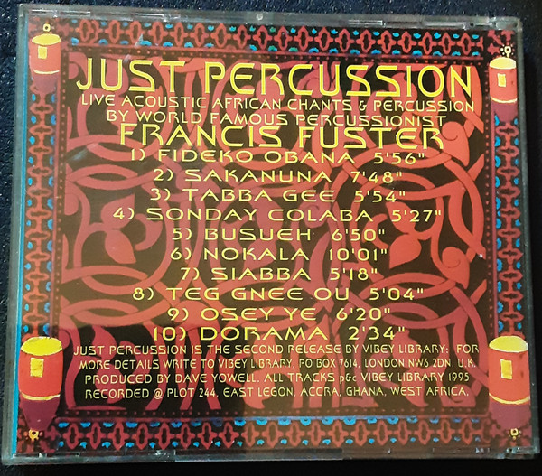 Francis Fuster - Just Percussion - Used CD image 2