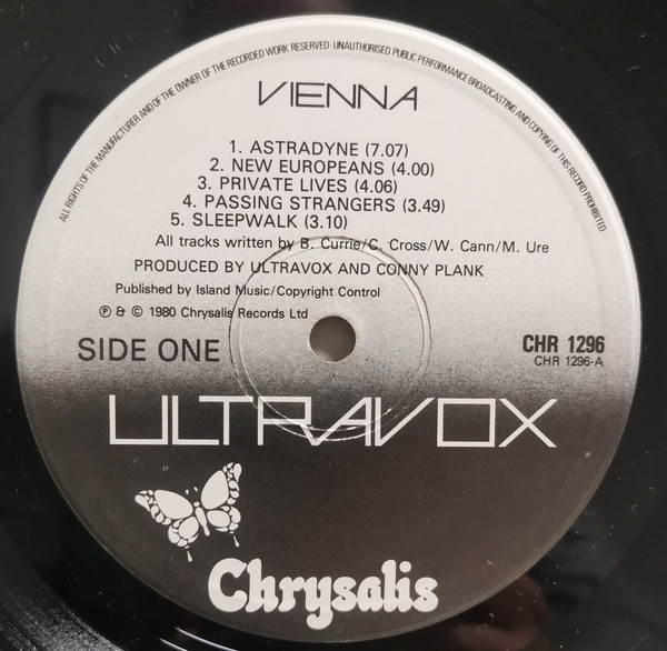 Ultravox - Vienna - Used Vinyl Record image 4