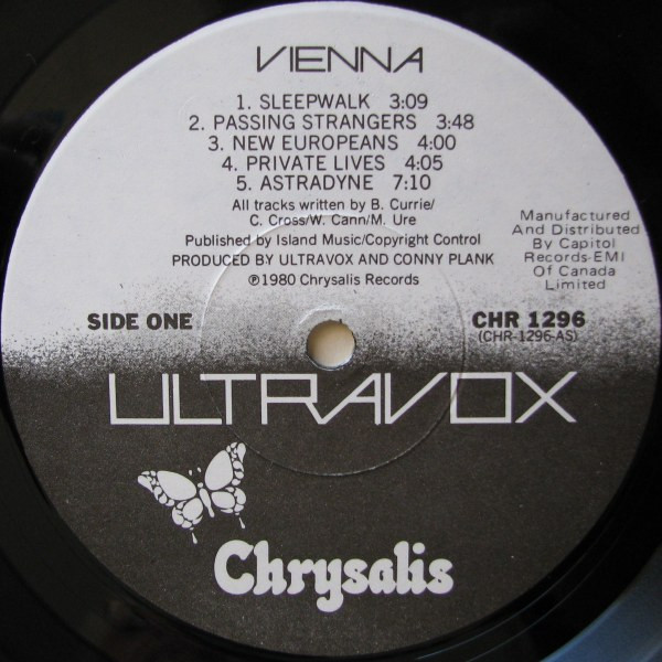 Ultravox - Vienna - Used Vinyl Record image 3