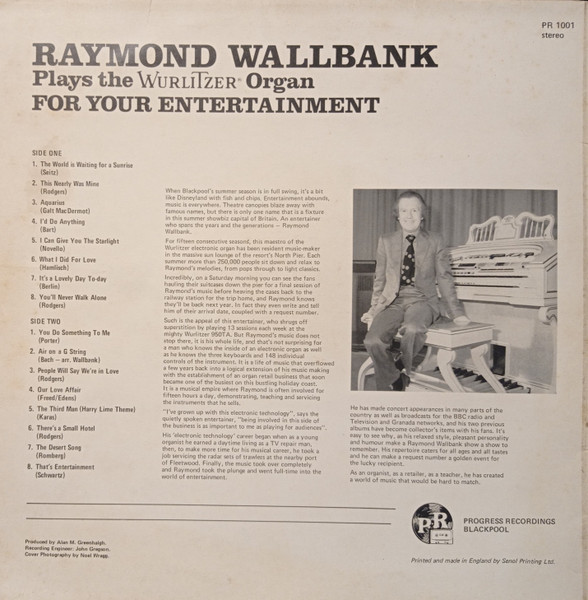 Raymond Wallbank - Plays The Wurlitzer Organ For Your Entertainment image 2