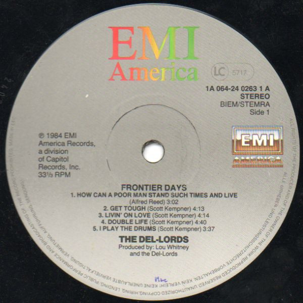 Del Lords - Frontier Days - Used Vinyl Record image 3