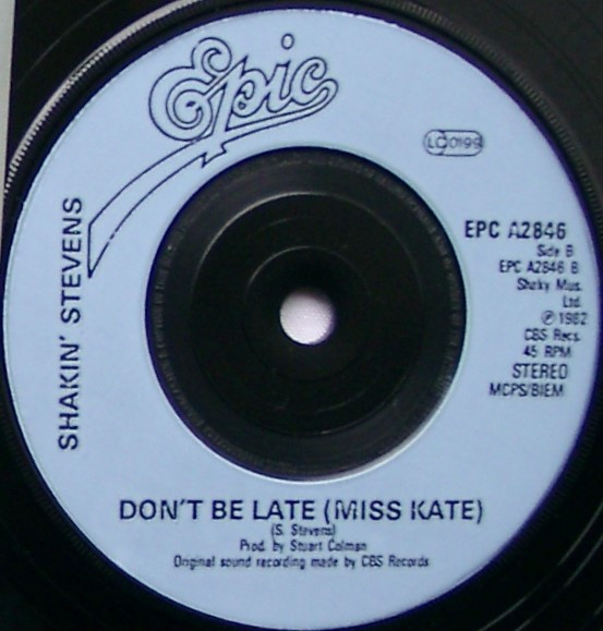 Shakin' Stevens - I'll Be Satisfied - Used Vinyl Record 7" image 4