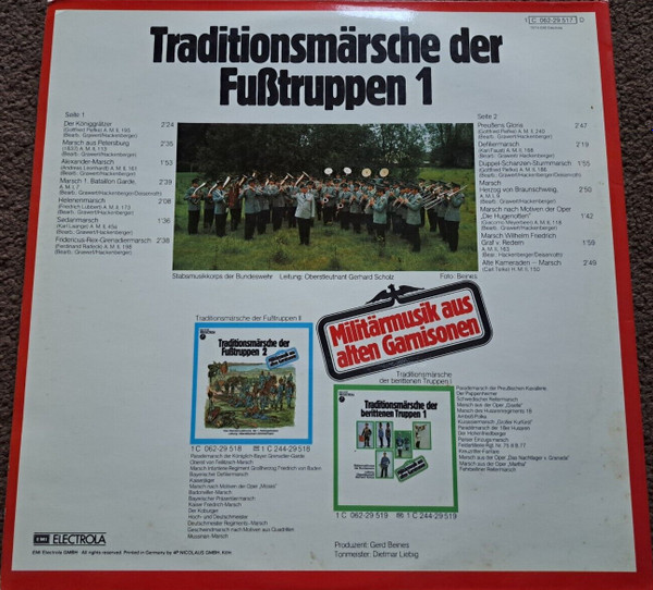 Stabsmusikkorps Der - Traditionsmarsche Der Fußtruppen 1 - Militarm image 2