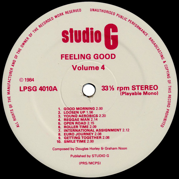 Douglas Horley - Feeling Good Volume 4 - Used Vinyl Record image 3