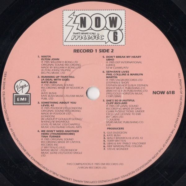 Various - Now That's What I Call Music 6 - Used Vinyl Record image 3