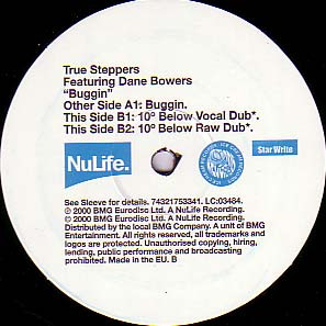 True Steppers - Buggin - Used Vinyl Record 12" image 3