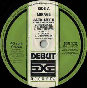 Mirage - Jack Mix II - Used Vinyl Record 7" image 1