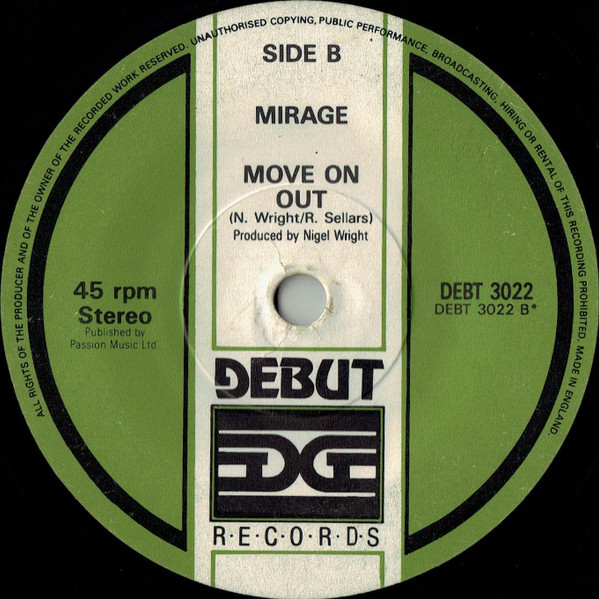 Mirage - Jack Mix II - Used Vinyl Record 7" image 2