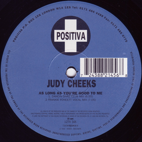 Judy Cheeks - As Long As You're Good To Me - Used Vinyl Record 12" image 3