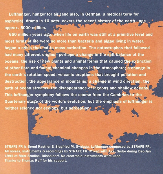 Strafe Fur Rebellion - Lufthunger - Used CD image 9