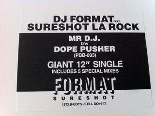 DJ Format Feat. Sure - Mr D.J. - Vinyl Record 12" image 3