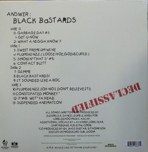 KMD - Bl_ck B_st_rds - Vinyl Record 2xlp image 2