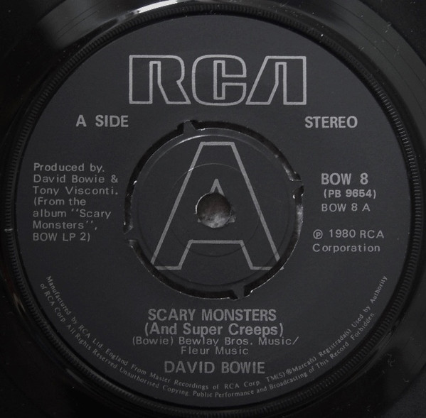 David Bowie - Scary Monsters (And Super Creeps) - Used Vinyl Record 7 image 3