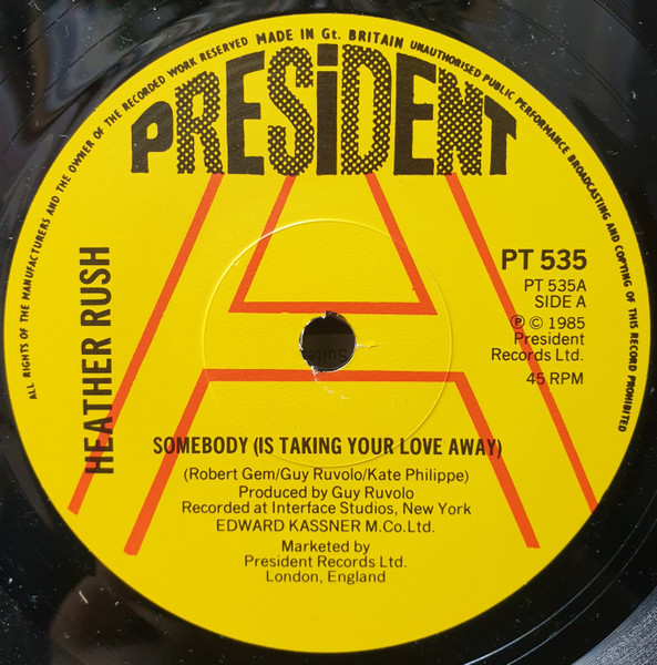Heather Rush - Somebody (Is Taking Your Love Away) - Used Vinyl Recor image 3