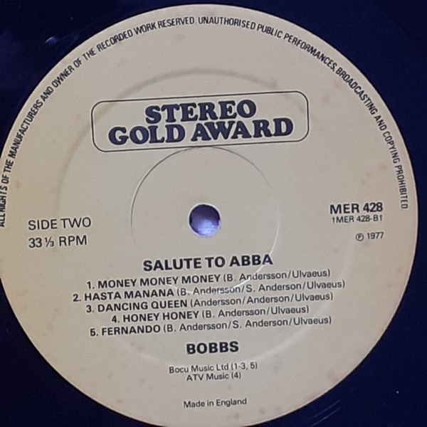 Bobbs - Salute To ABBA - Used Vinyl Record lp image 4