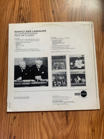 Rawicz & Landauer - Play Favourite Dances From The Classics - Used V image 2