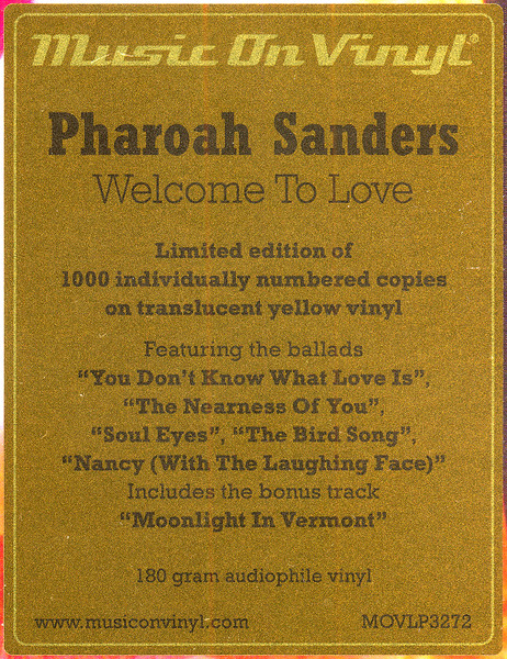 Pharoah Sanders - Welcome To Love - Vinyl Record 2xlp image 8