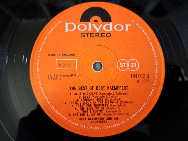 Bert Kaempfert - Best Of (Hit-Maker No 1) - Used Vinyl Record lp image 4